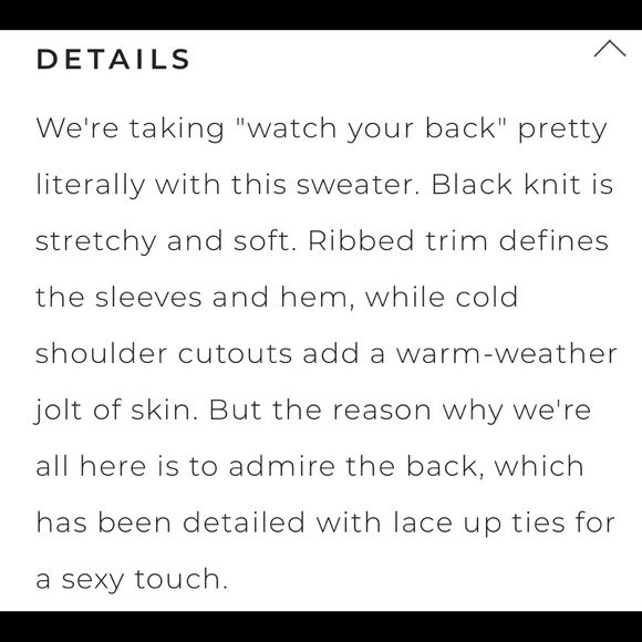 Plus size Knit Cold Shoulder Lace up sweater - Picture 4 of 5